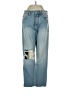 Zara TRF Hearts Blue Jeans Size 4 - photo 1