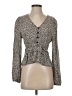 Easel Gray Long Sleeve Blouse Size S - photo 1