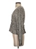 Easel Gray Long Sleeve Blouse Size S - photo 5