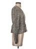 Easel Gray Long Sleeve Blouse Size S - photo 4