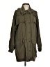 Zara Basic 100% Lyocell Green Trenchcoat Size S - photo 1