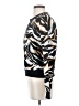 DKNY Animal Print Black Silk Pullover Sweater Size XS - photo 5