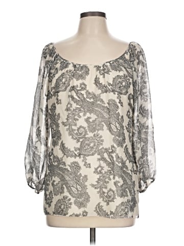 Pendleton 3/4 Sleeve Silk Top (view 1)