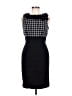 Taylor Houndstooth Black Cocktail Dress Size 6 - photo 1