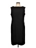 Dana Buchman Solid Black Cocktail Dress Size 12 - photo 1