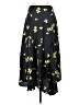 Cara Cara 100% Silk Floral Black Silk Skirt Size 2 - photo 1