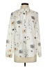 Unbranded Print Ivory Long Sleeve Blouse Size S - photo 1