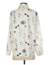 Unbranded Print Ivory Long Sleeve Blouse Size S - photo 2