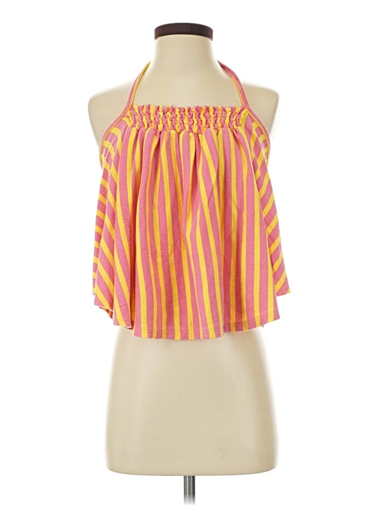 Pre-owned We The Free Halter Top Yellow Halter Neckline Tops