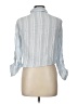 Love Notes 100% Cotton Stripes Blue Long Sleeve Button-Down Shirt Size L - photo 2