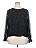 Tommy Hilfiger 100% Polyester Polka Dots Black Long Sleeve Blouse Size XXL - photo 1