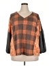 Cato Plaid Orange Pullover Sweater Size 18 - 20 - photo 1