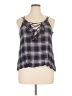 Row A 100% Rayon Black Sleeveless Blouse Size XL - photo 1