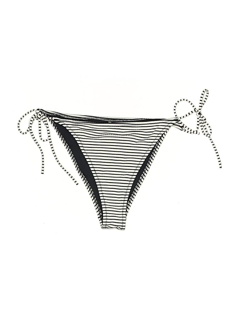 Pre-owned Solid & Striped Swimsuit Bottoms In Black