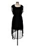 Libian Solid Black Cocktail Dress Size L (estimated) - photo 1