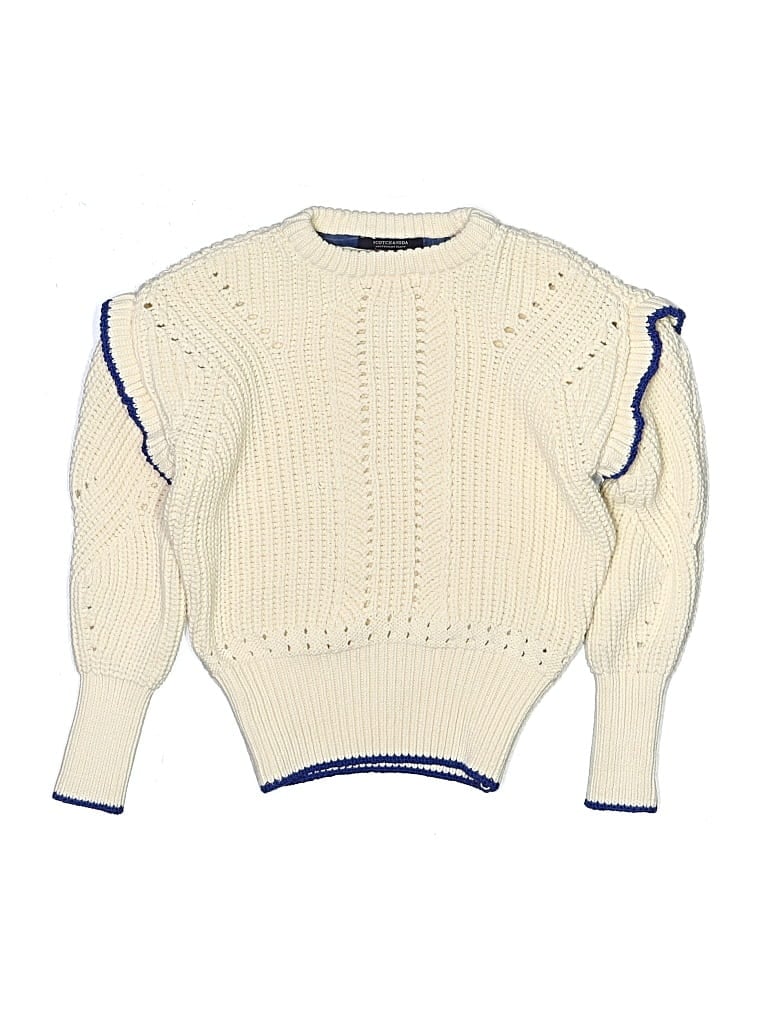 Pre-owned Scotch & Soda Kids' Pullover Sweater In White