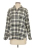 Madewell 100% Cotton Plaid Ivory Long Sleeve Button-Down Shirt Size S - photo 1