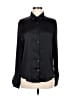 Mi ami 100% Polyester Solid Black Long Sleeve Blouse Size M - photo 1