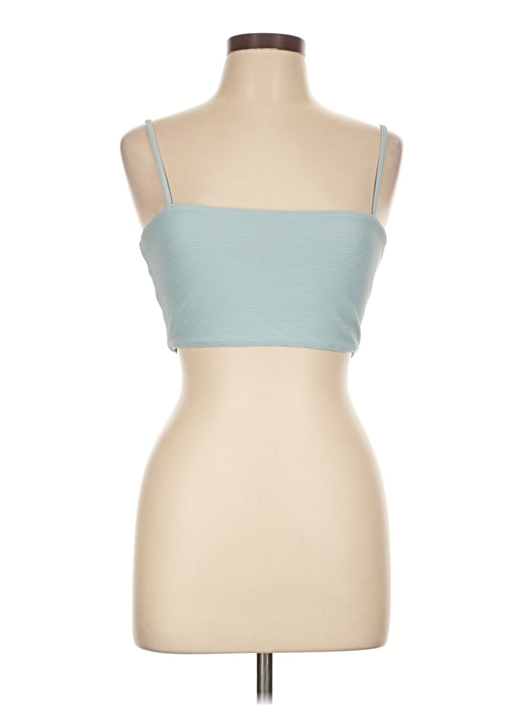 Pre-owned Billabong Tube Top Teal Strapless Neckline Tops