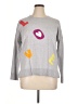 Lisa Todd Hearts Gray Pullover Sweater Size XL - photo 1