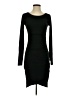 Leith Solid Black Casual Dress Size S - photo 1