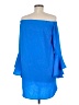 TCEC 100% Polyester Solid Blue Kimono Size S - photo 2