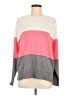 French Connection Color Block Pink Pullover Sweater Size M - photo 1