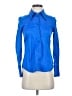 Zara Blue Long Sleeve Blouse Size S - photo 1