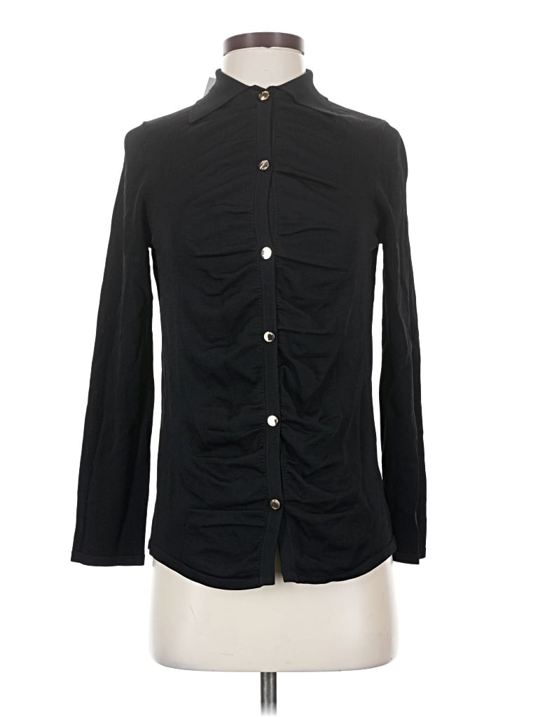 Aleeza Long Sleeve Button Down Shirt In Black