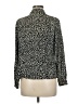 Covington 100% Polyester Animal Print Black Long Sleeve Blouse Size M (petite) - photo 2