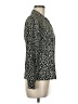 Covington 100% Polyester Animal Print Black Long Sleeve Blouse Size M (petite) - photo 4