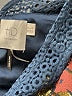 HD in Paris Blue Black Sleeveless Blouse Size 0 - photo 7
