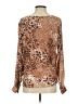 Ann Taylor Animal Print Tan Brown 3/4 Sleeve Blouse Size S - photo 2