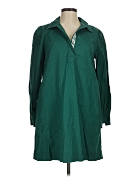 green emerald velvet dress Vineyard Vines Tropical Flamingo Printed Mini Long Sleeve Dress