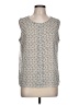 Christopher & Banks 100% Polyester Silver Sleeveless Blouse Size L - photo 1