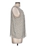 Christopher & Banks 100% Polyester Silver Sleeveless Blouse Size L - photo 4