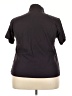 Port Authority Black Short Sleeve Blouse Size 3X - photo 2