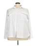 Unbranded 100% Polyester Solid White Long Sleeve Blouse Size 4X - photo 1