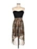 Minimi Animal Print Brown Cocktail Dress Size M - photo 1