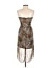 Minimi Animal Print Brown Cocktail Dress Size M - photo 2
