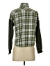 Love Notes Plaid Green Long Sleeve Blouse Size S - photo 2