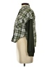 Love Notes Plaid Green Long Sleeve Blouse Size S - photo 5