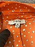Fate 100% Polyester Polka Dots Orange 3/4 Sleeve Blouse Size S - photo 7