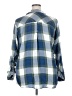 Billy T 100% Lyocell Plaid Blue Long Sleeve Button-Down Shirt Size 2X - photo 2
