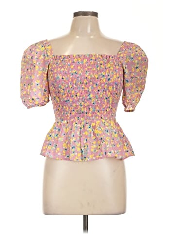 French Connection Short Sleeve Blouse (view 1)