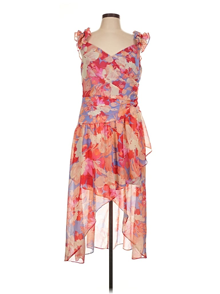 Pre-owned R & M Richards Cocktail Dress In Pink