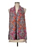 Spense 100% Polyester Paisley Floral Pink Orange Sleeveless Blouse Size M - photo 1