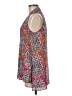 Spense 100% Polyester Paisley Floral Pink Orange Sleeveless Blouse Size M - photo 5