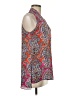 Spense 100% Polyester Paisley Floral Pink Orange Sleeveless Blouse Size M - photo 4
