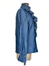 Unbranded 100% Polyester Blue Long Sleeve Blouse Size S - photo 4